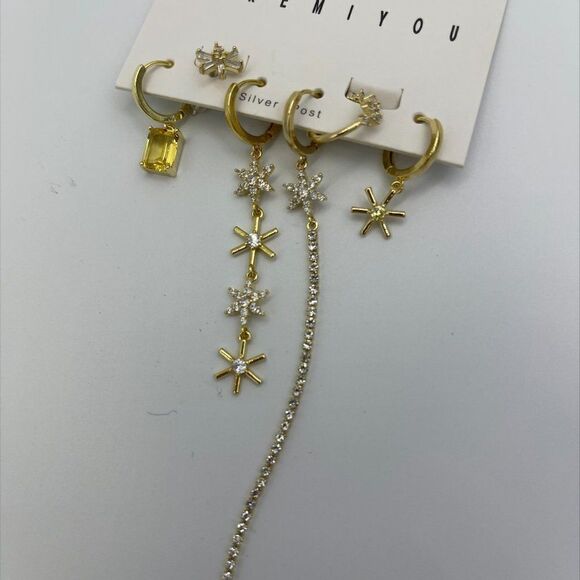 Ring, NWOT, solid 925 sterling silver, 22 K gold, real citrine, sz 7, cigar band - Picture 8 of 16